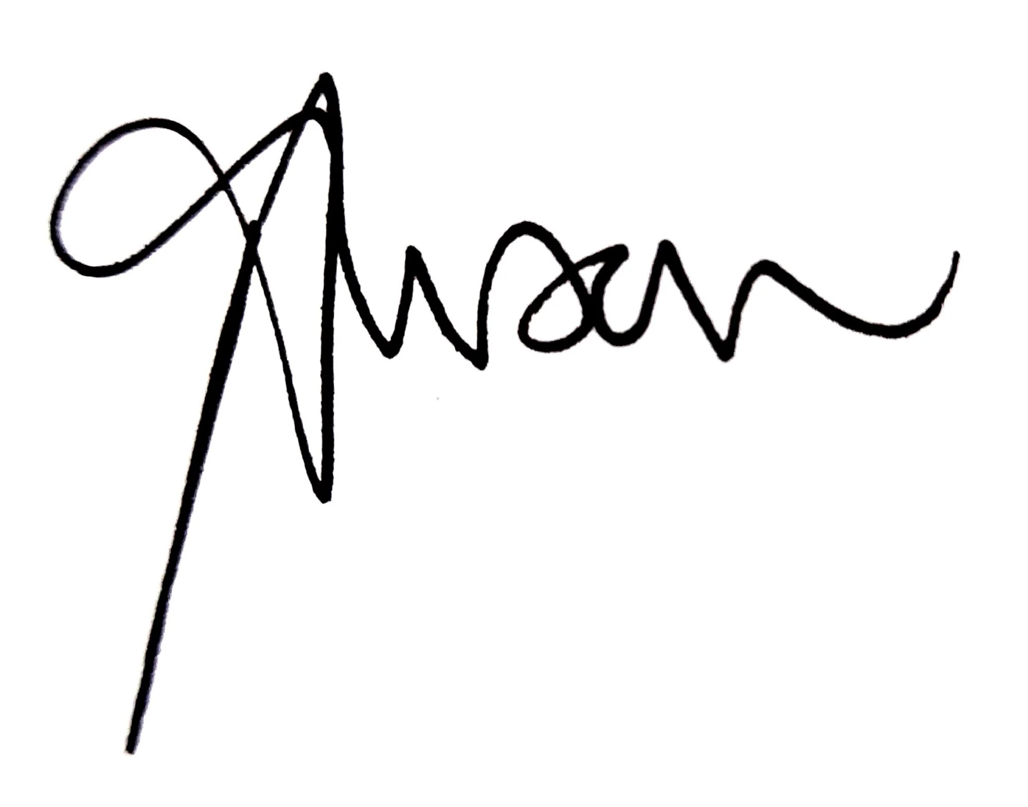 Alison's signature
