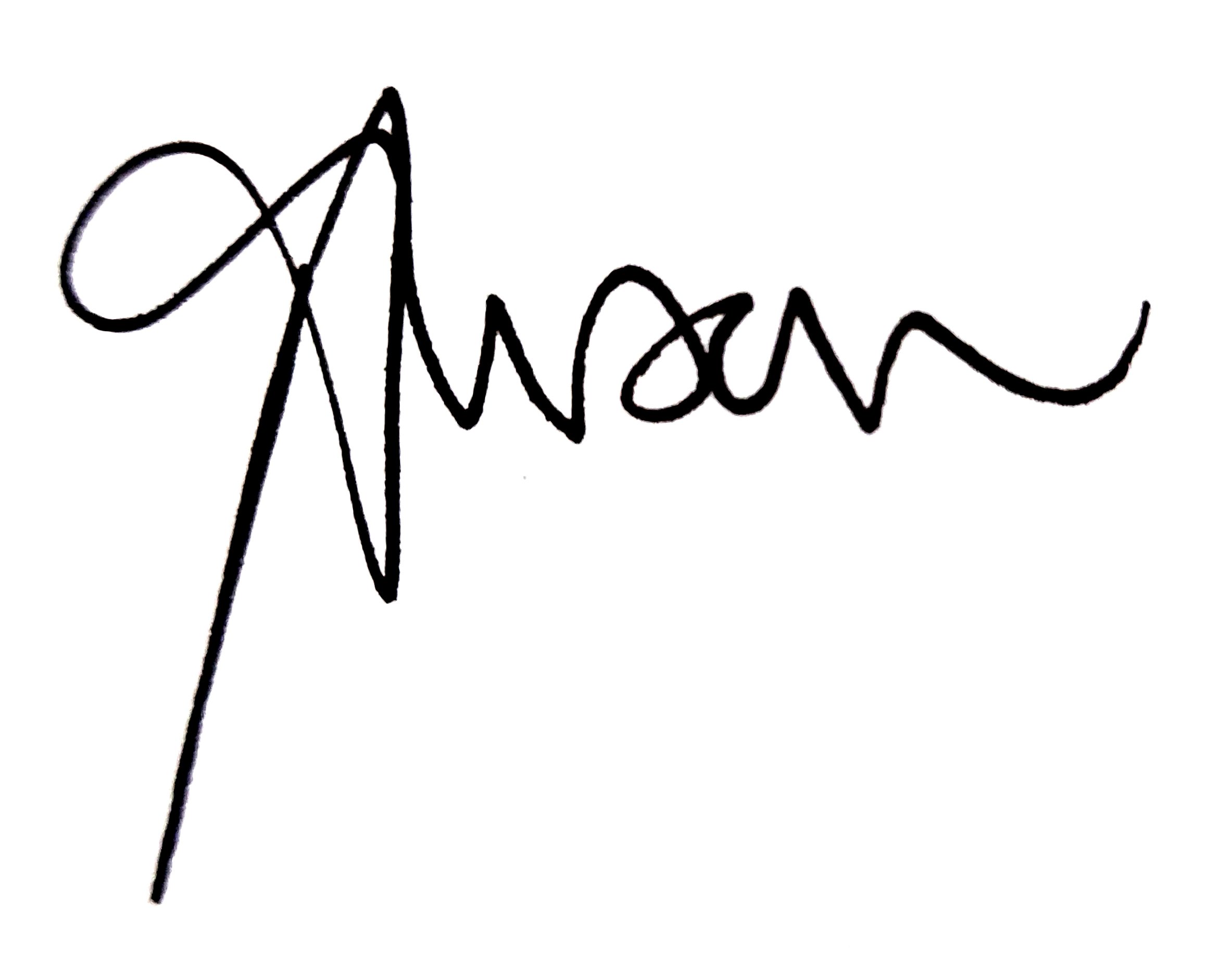 Alison's signature