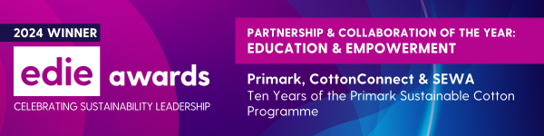Partnership and Collaboration of the Year: Education and Empowerment Award at the 2024 edie Awards Banner
